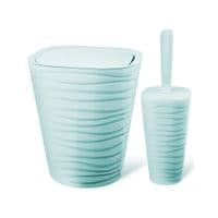 Набір для ванної кімнати Planet Household Welle 2 предмети блакитний (6904)