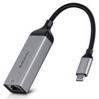 new_Мережевий адаптер REAL-EL CE-150 USB Type-C - RJ45 (M/F), 0.1 м, Black (EL123110004)