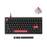 Клавиатура механическая Lemokey X4 84Key, Keychron Brown, USB-A, QMK/VIA, Hot-Swap, EN/UKR, RGB, черный
