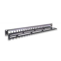 Патч-панель Legrand RJ45, 19",1U, UTP, 24 порта с пластиковим органайзером, наборная, LINKEO