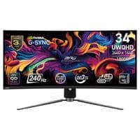 Монітор QD-OLED  34.18" UWQHD (3840 x 2160) Curved  1800R 0.03ms 240Hz 178/178/2HDMI/DP/TypeC98W  MPG 341CQPX QD-OLED