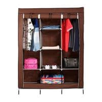 Тканный шкаф для вещей YT41593, 130х45х175см, Red Wine, Box
