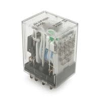 Реле электромагнитное CHINT JZX-22F(D) / 4Z, DC24V, контактная группа 4CO+4NO, (0,9~1,2) Вт, номинальный ток 3А, катушка 640&amp;times;(1&amp;plusmn;10%)Ом, 27,5*21,5*35,5мм