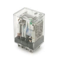 Реле электромагнитное CHINT JQX-13F(D) / 2Z, DC12V, контактная группа 2CO+2NO, (0,9~1,2) Вт, номинальный ток 10А, котушка 160&amp;times;(1&amp;plusmn;10%)Ом, 27,5*21,5*35,5мм