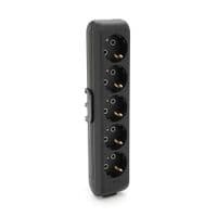 Колодка VIKO Multi-Let 5 гнезда, с заземлением, черная