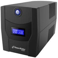 Джерело безперебійного живлення PowerWalker Basic VI 2200 STL (1320 Вт), РК-дисплей, AVR 1-го класу, 4 розетки SCHUKO, 2x12V9Ah, пластиковий корпус (298 х 148 х 178), 10.8 кг, Q1
