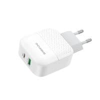 Зарядний пристрій BOROFONE BA46A USB-C PD + USB QC3.0 18W white (6931474727343)