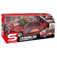 Игрушка CARS S Полицейская машина красная 1:16 (инерция, звук, корпус светящийся, багажник открывается)