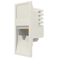 Модуль 50х25 1xRJ45,прям. UTP 5е, білий 17.1B.011.A042P