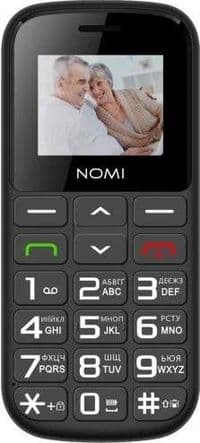 Мобильный телефон Nomi i1871 Black, Dual Sim, 1.77" (160x128) TN, MicroSD (до 32 ГБ), BT, MP3, 0.08 Мп, 1750mAh