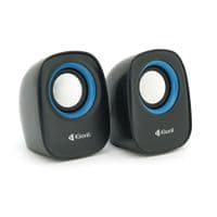 Колонки 2.0 Kisonli V360 для ПК и ноутбука, USB + 3.5mm, 2x1.5W, 20Hz-20KHz, Blue, BOX, Q50