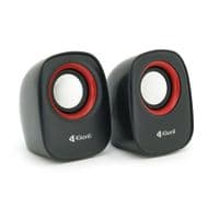Колонки 2.0 Kisonli V360 для ПК и ноутбука, USB + 3.5mm, 2x1.5W, 20Hz-20KHz, Red, BOX, Q50