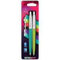 Ручка шариковая Parker JOTTER 17 Originals 80s Caribbean Green CT BP + Apple Green CT BP блистер (15 996_3534_2291)
