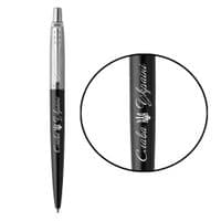 Ручка шариковая Parker JOTTER 17 UKRAINE Bond Street Black CT BP Трезубец Слава Украине (16232_T203w)
