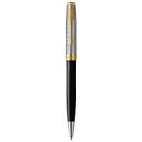 Ручка шариковая Parker SONNET 17 Metal & Black Lacquer GT BP (68 132)