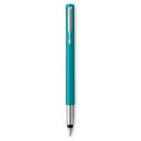 Ручка перьевая Parker VECTOR 17 Blue-Green FP M Картриджи Parker Quink /5шт. синие смываемые блистер (05 616b)