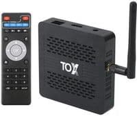 ТВ-приставка Ugoos TOX3, Black, Amlogic S905X4 (4 ядра), 4Gb, 32Gb, WiFi 5 / Bluetooth, RJ45, 1xUSB 3.0 / 1xUSB 2.0, microSD, Android 11, пульт ДК, зовнішня WiFi антена