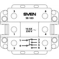 Електровстановлювальний виріб SVEN SE-103 white (7100075)