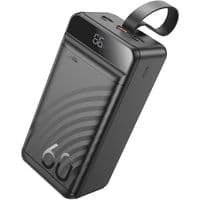 Внешний аккумулятор HOCO J123C Element 22.5W+PD20W fully compatible power bank with digital display(60000mAh) Black