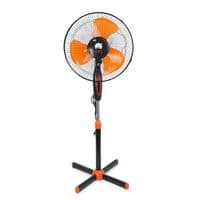 Вентилятор напольный YT41905, 16, 100W, цена за ящик (2шт), 3 режими, 220V, Black / Orange, Box