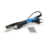 Электрический паяльник 220V / 60Вт с регулятором температуры, набор жало для паяльника 5шт