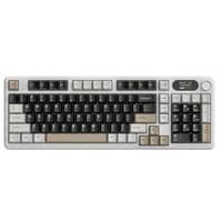 Клавиатура беспроводная Attack Shark X98 Pro, Cheese White, Bluetooth 5.0/2.4GHz USB/Type-C, механическая (переключатели Linear Blueberry), RGB подсветка, 1.5" LCD дисплей, 99 кнопок, аккумулятор 4000 mA,