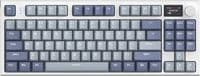 Клавиатура беспроводная Attack Shark K86, Retro Blue, Bluetooth 5.0/2.4GHz USB/Type-C, механическая (переключатели Linear Blue Whale), RGB подсветка, 1.5" TFT дисплей, 86 кнопок, аккумулятор 4000 mA,