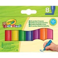 Олівці кольорові Crayola Mini Kids великі воскові для малюків, 8 шт (81-0080)