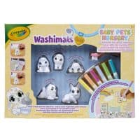Набор для творчества Crayola Washimals Домашние животные, , с фломастерами 5 шт (74-7516)