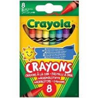 Олівці кольорові Crayola воскові, 8 шт (52-3008)