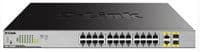 Комутатор D-Link DGS-1026MP 24x1GE c PoE, 2xSFP/GE/Combo, 370W, Некерований