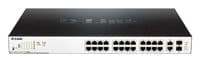 Коммутатор D-Link DGS-1100-26MPP 24x1GE w/PoE, 21-24порт UPoE (70Вт/порт), PoE 518Вт, EasySmart