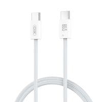 Кабель передачи данных USB-C - USB-C 1,0 м 60 Вт белый XO (CB-Q73CC)