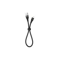 Кабель для передачи данных USB 2.0 AM - Lightning 0,25 м 2,4 А черный XO (XO-NB179-025-BK)