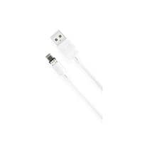 Дата кабель USB 2.0 AM to Lightning 1.0m 2.1A magnet pvc white XO (NB187-L-1-WH)