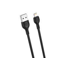 Кабель для передачи данных USB 2.0 AM - Lightning 2,0 м 2,1 А черный XO (NB200-L2-BK)