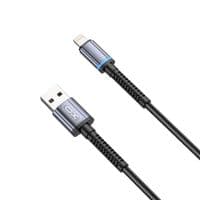 Кабель для передачи данных USB 2.0 AM - Lightning 1,0 м 2,4 А черный XO (NB215-L-1-BK)