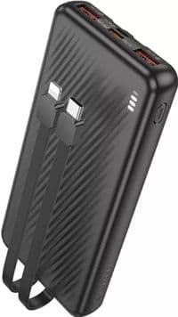 Внешний аккумулятор BOROFONE BJ57 Graceful 22.5W+PD20W fully compatible power bank with cable (10000mAh) Black