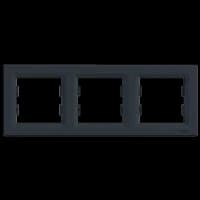 Рамка 3-на антрацит горизонтальная Schneider Asfora (EPH5800371)