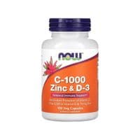 Витаминно-минеральный комплекс Now Foods Витамин C-1000, Цинк и витамин D3, Vitamin C-1000 Zinc&D-3, 100 вегетарь (NF0696)