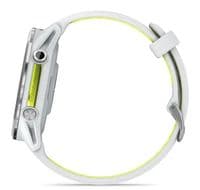 Смарт-годинник Garmin Forerunner 970 Whitestone Titanium with Whitestone/Translucent Amp Yellow Silicone with Silver Buckle (010-02969-61)