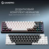Клавіатура GamePro Asgard Valhalla QLAB Orange Switch RGB Wireless/Bluetooth/USB-C (MK210W Pro)