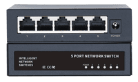Коммутатор Merlion MG1005 5 портов Ethernet 10/100/1000 Мбит/сек. металл, DC 5V 2A. Блок питания в комплекте