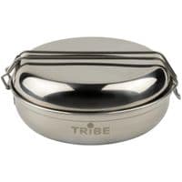 Набор туристической посуды Tribe Single Set стальной (T-FG-0009-metal)