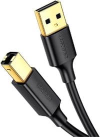 Кабель USB 2.0 AM - USB BM, 1 м, Black, Ugreen US135 (20846)