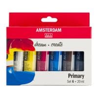 Акриловые краски Royal Talens AMSTERDAM PRIMARY, 6*20 мл (8712079451158)