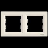 Рамка двухместная горизонтальная Schneider Electric Asfora EPH5800223