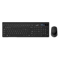 набiр миша+клавiатура бездротовий AI  Black UKR BT +2.4GHz SlimStar 8230