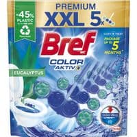 Туалетний блок Bref Кольорова вода Евкаліпт 5 х 50 г (9000101592368)