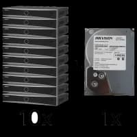 Комплект Hikvision DS-7632NXI-K2(D) 10 шт. + DS80HKVS-VX1